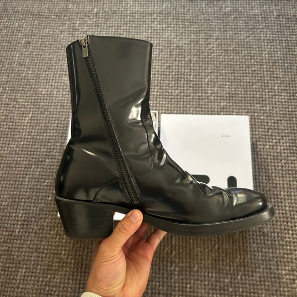 Eytys Blaise Black Leather Zippered Boot main image 11
